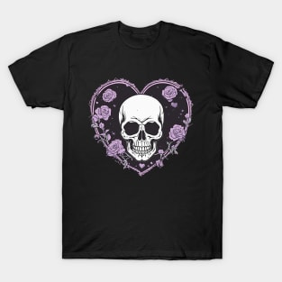 Goth Skull Heart T-Shirt